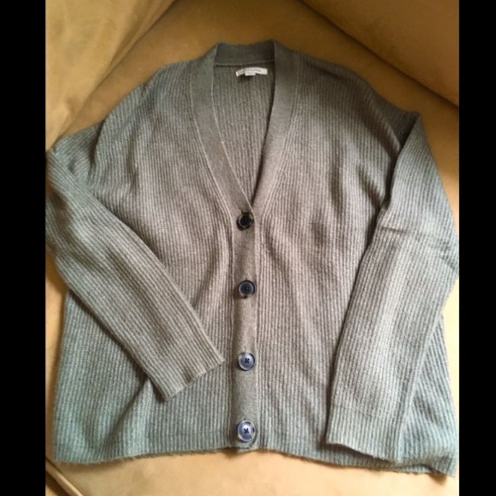 AEO Green Soft Slouchy Button Cardigan
